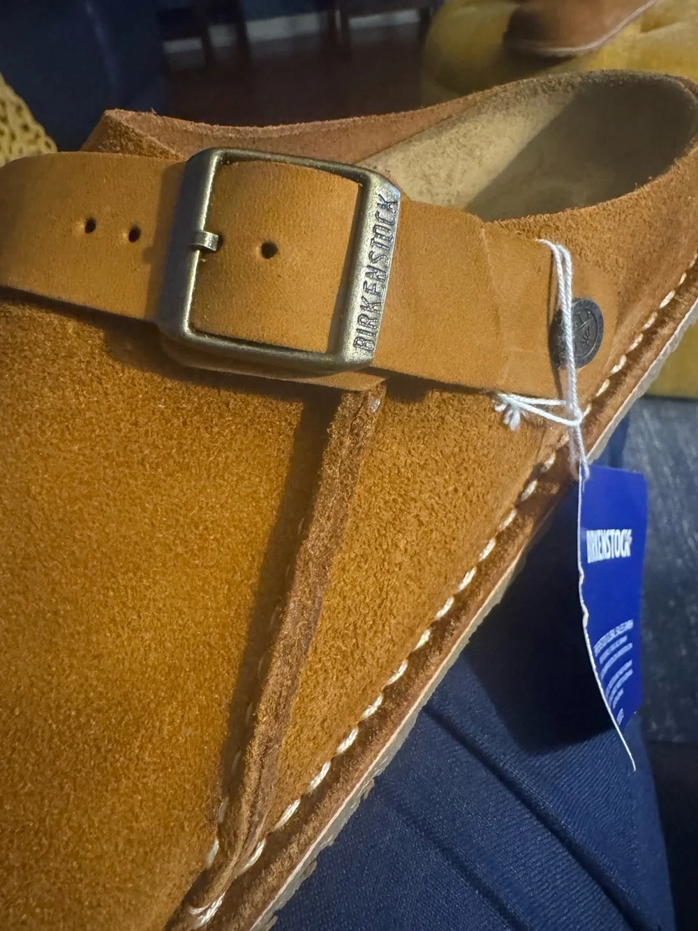 Birkenstock Lutry Premium Suede Mule - Mink Brown, Unisex 9 Men / 11 Women